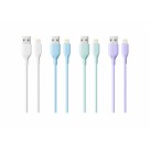 [SX-B123-I6] CABO DE DADOS E CARREGAMENTO USB/LIGHTNING COLORIDO 3A [CAIXA COM 300 PEÇAS]