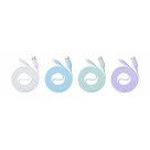 [SX-B123-I6] CABO DE DADOS E CARREGAMENTO USB/LIGHTNING COLORIDO 3A [CAIXA COM 300 PEÇAS]