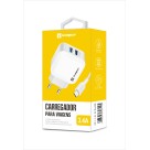 (SX-F12-V8) - Carregador De Parede+ Cabo Micro Usb - [Caixa com 200 peças]